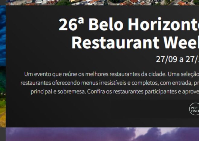 26ª BELO HORIZONTE RESTAURANT WEEK